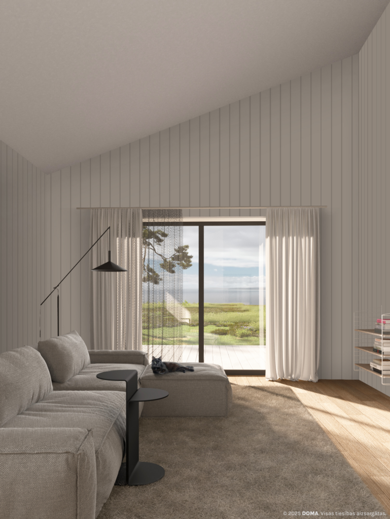 DOMA.homes interjers ar dēlīšu apdari